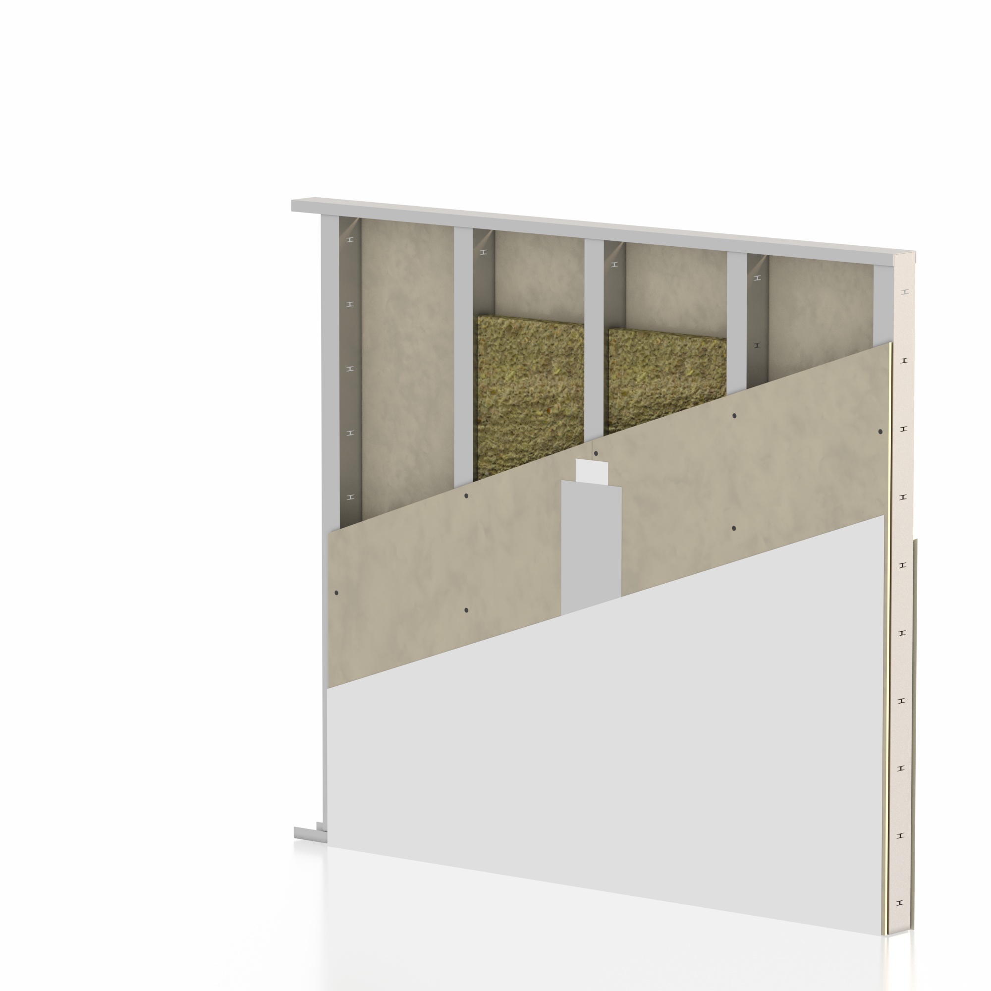 مقایسه دیوار پیش‌ساخته AJV با دیوار کناف (درای‌وال)