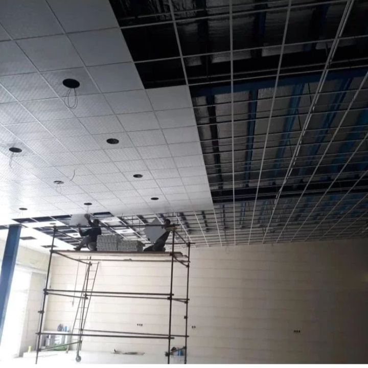 سقف کاذب تایل گچی پشت فلیس ای جی وی