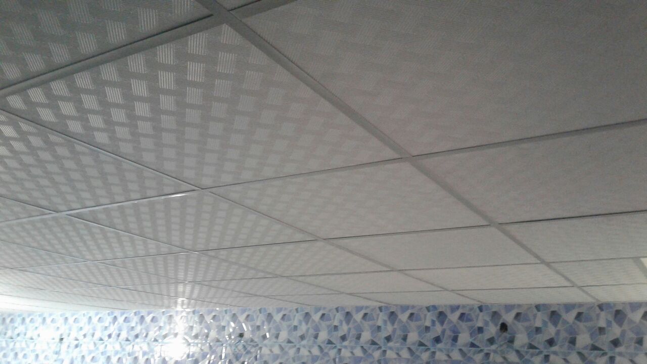 سقف کاذب تایل گچی ای جی وی مناسب سقف سوله ها