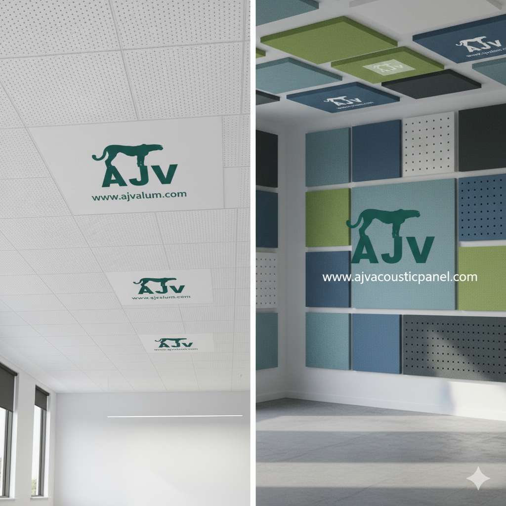 برند AJV؛ سیستم مدولار و راهکاری جامع برای فضاهای حرفه‌ای با پنل‌های آکوستیک و سقف‌های آلومینیومی و درای وال