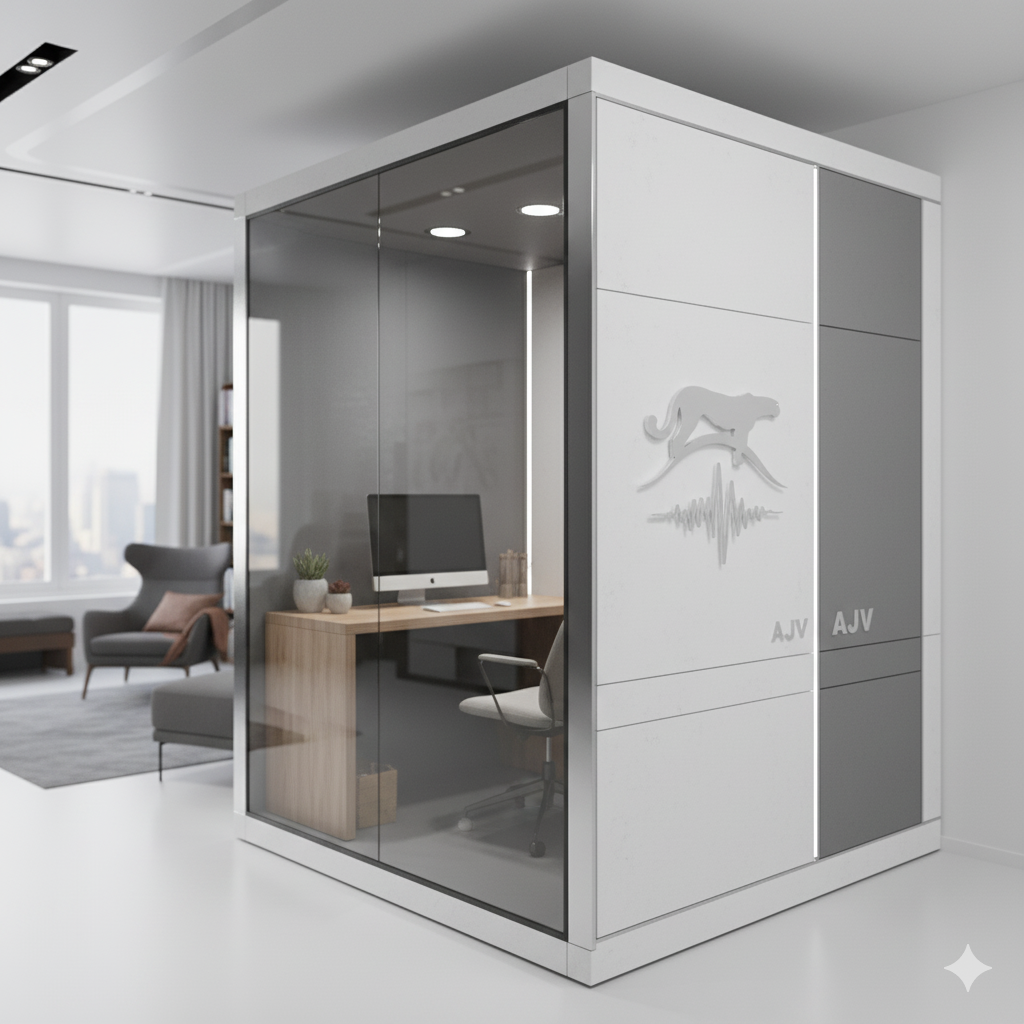فضاهای مدولار پیش‌ساخته برای دفاتر کوچک و خانگی – مزایا و طراحی با سیستم AJV / ای جی وی