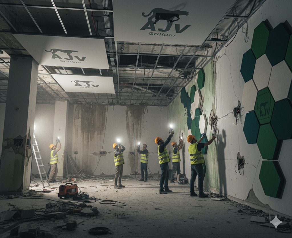 نقش سیستمهای پیش ساخته AV در بازسازی سریع فضاهای آسیب دیده مانند زلزله یا رطوبت